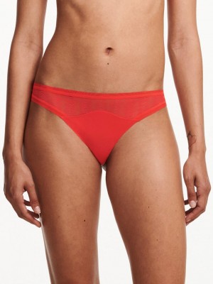 Chantelle Romane Tanga Panties Red Cocktail | USA 2495DNF