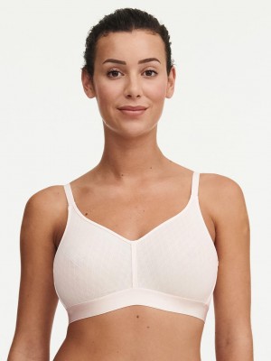 Chantelle Smooth Lines Back Smoothing Wireless Bras Talc | USA 1261HKW