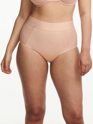 Chantelle Smooth Lines Light Control Brief Panties Nude Blush | USA 1853PQC