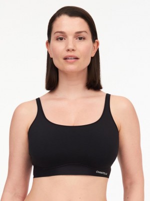 Chantelle SoftStretch AIR Lounge Bras Black | USA 1340JJE