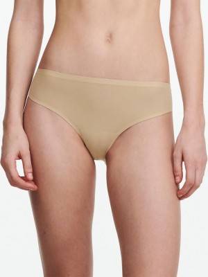 Chantelle SoftStretch Bikini Panties Nude Sand | USA 1906APV