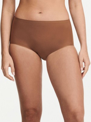 Chantelle SoftStretch Brief Panties Cocoa Brown | USA 1948QZD