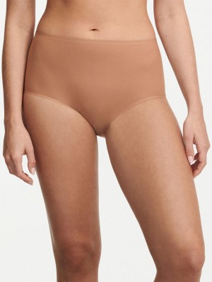 Chantelle SoftStretch Brief Panties Coffee Latte | USA 1974QZD