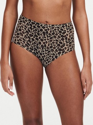 Chantelle SoftStretch Brief Panties Leopard Nude | USA 2008ORX