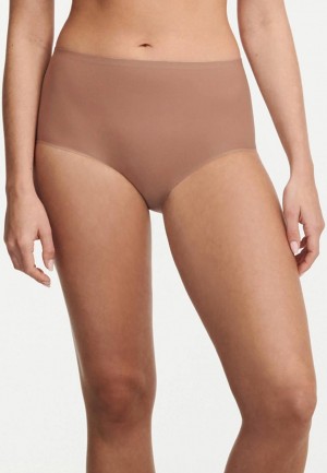 Chantelle SoftStretch Brief Panties Mocha Mousse | USA 1726DNN