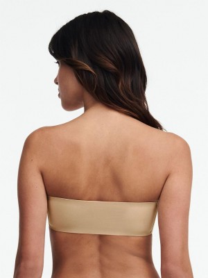 Chantelle SoftStretch Padded Bandeau Bras Nude Sand | USA 1247WYF