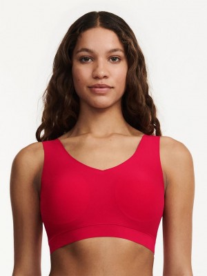 Chantelle SoftStretch Padded V-Neck Bras Poppy | USA 1103FMM