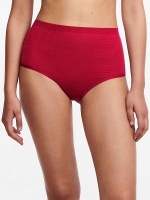 Chantelle SoftStretch Stripes Brief Panties Passion Red | USA 1871WYF