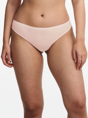 Chantelle SoftStretch Thong Panties Blushing Pink | USA 1735CEI