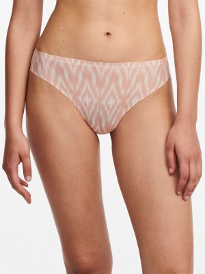 Chantelle SoftStretch Thong Panties Ikat Print | USA 1967ZGY