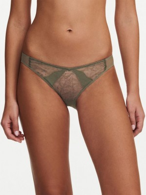 Chantelle Spark Bikini Panties Khaki Army | USA 2371UTZ