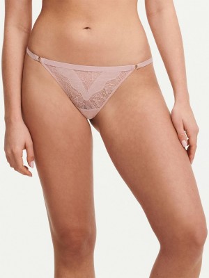 Chantelle Spark Thong Panties English Rose | USA 2396ISL