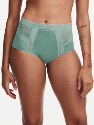 Chantelle True Lace High Waisted Brief Panties Trellis | USA 2421ORK