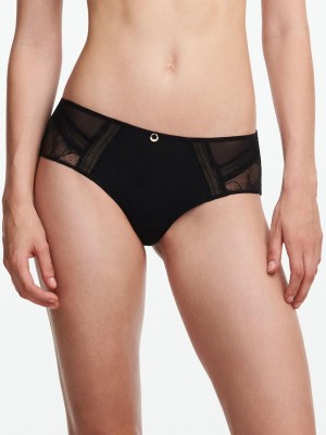 Chantelle True Lace Hipster Panties Black | USA 1822TVJ