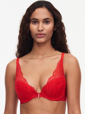 Chantelle Waltz Push Up Bras Bright Poppy | USA 1172TVJ