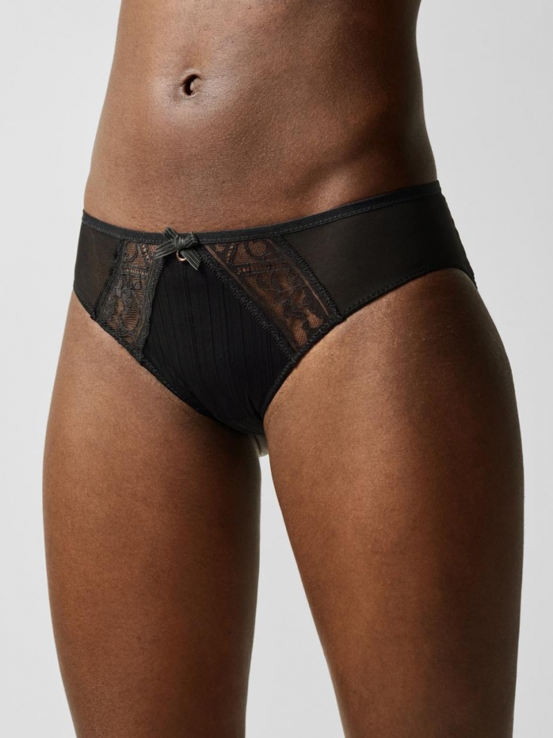 Chantelle Alto Bikini Panties Black | USA 1733ZGY