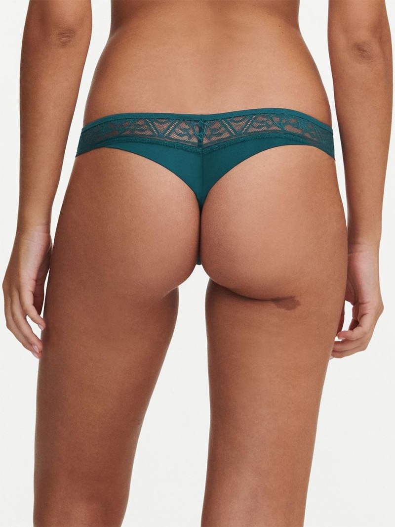 Chantelle Alto Thong Panties Emerald | USA 1762VDO