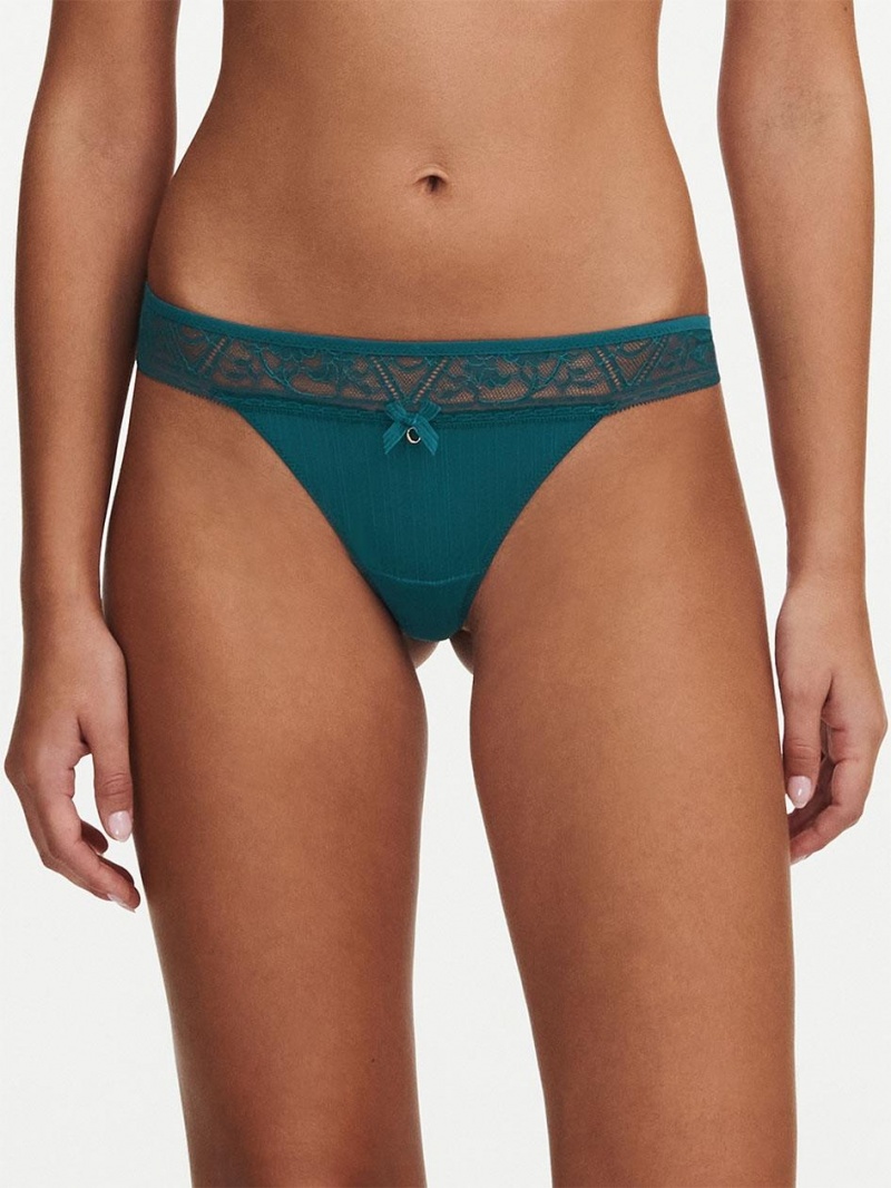 Chantelle Alto Thong Panties Emerald | USA 1762VDO