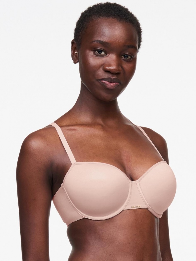 Chantelle Bare Essential Custom Fit T-Shirt Bras Nude Rose | USA 1465SOB