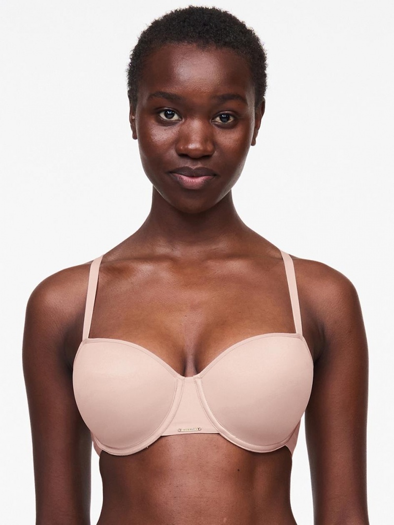 Chantelle Bare Essential Custom Fit T-Shirt Bras Nude Rose | USA 1465SOB