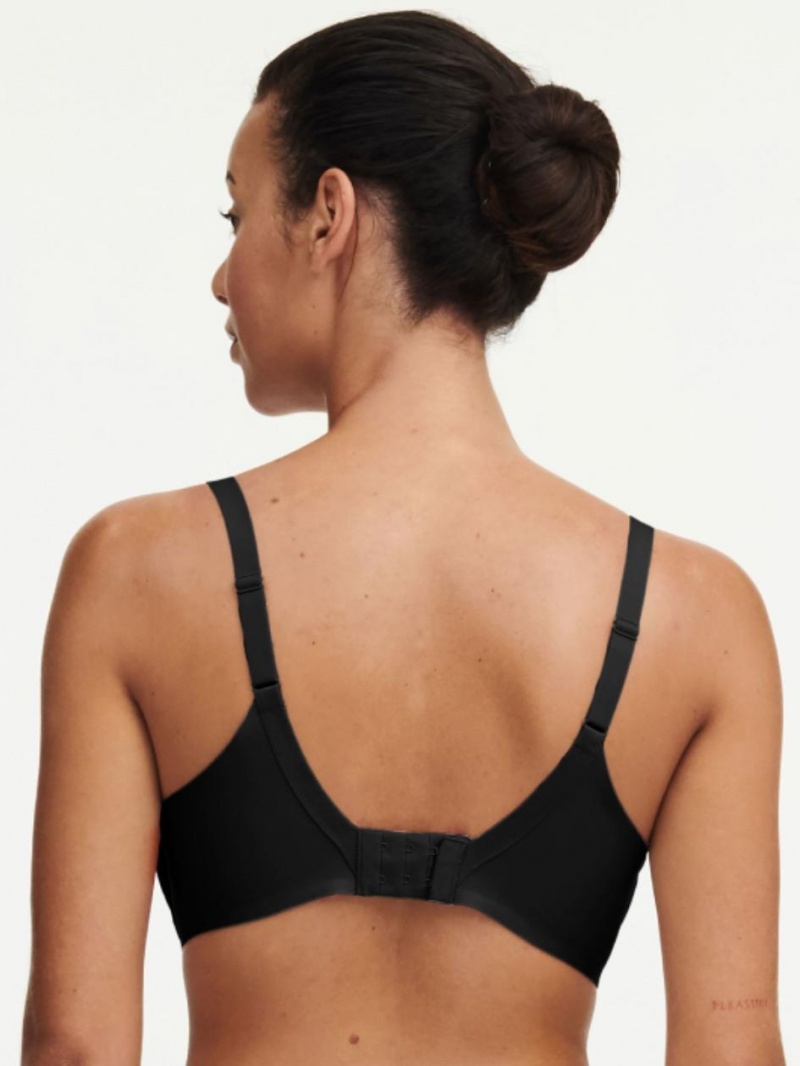 Chantelle Bare Essential Seamless Unlined Minimizer Bras Black | USA 1537YUK