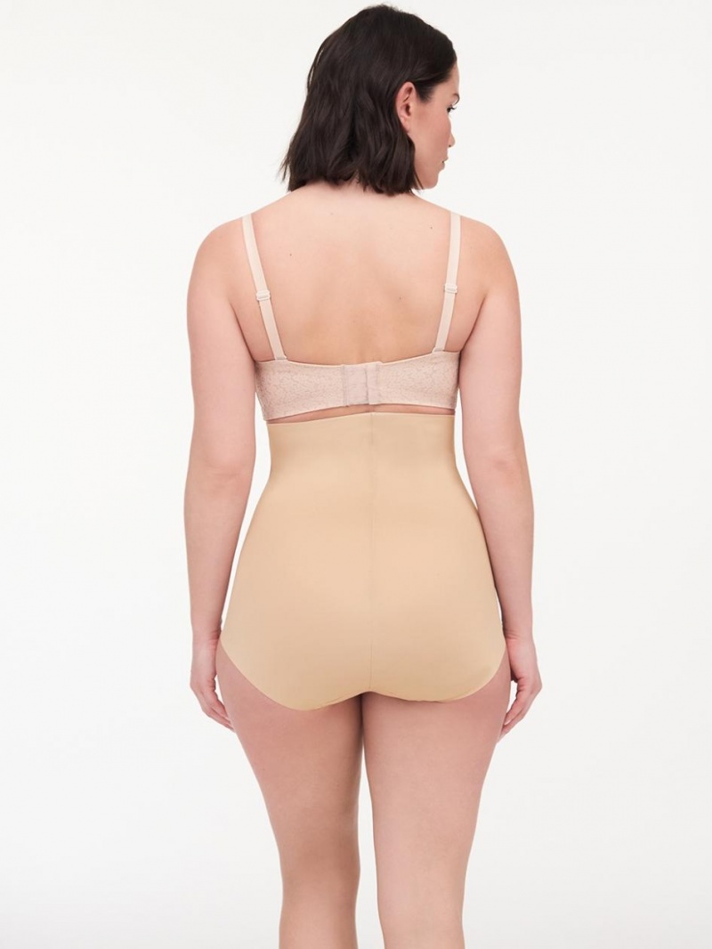 Chantelle Basic Shaping High Waist Brief Shapewear Nude Sand | USA 2124XFU