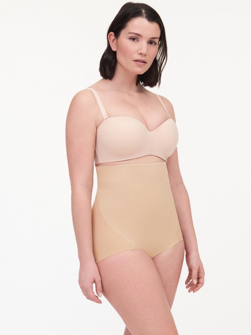 Chantelle Basic Shaping High Waist Brief Shapewear Nude Sand | USA 2124XFU