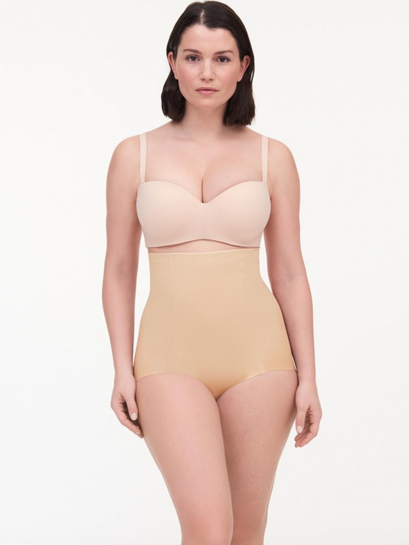 Chantelle Basic Shaping High Waist Brief Shapewear Nude Sand | USA 2124XFU