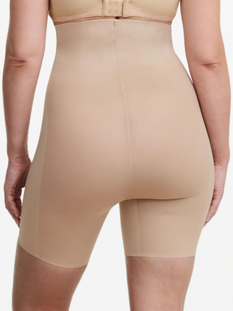 Chantelle Basic Shaping Open Bust Mid-Thigh Shapewear Nude Sand | USA 2122LHT