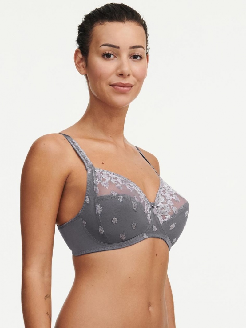 Chantelle Bold Curve Full Coverage Wireless Bras Silver Multicolor | USA 1058XFU