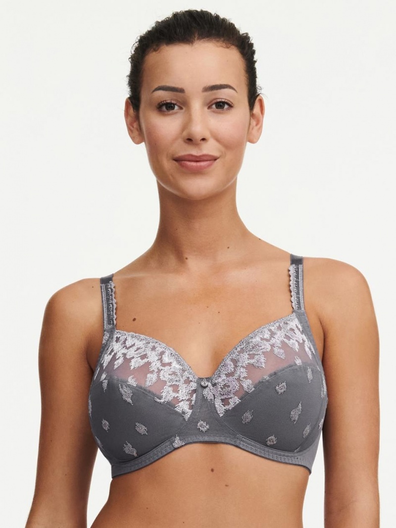 Chantelle Bold Curve Full Coverage Wireless Bras Silver Multicolor | USA 1058XFU