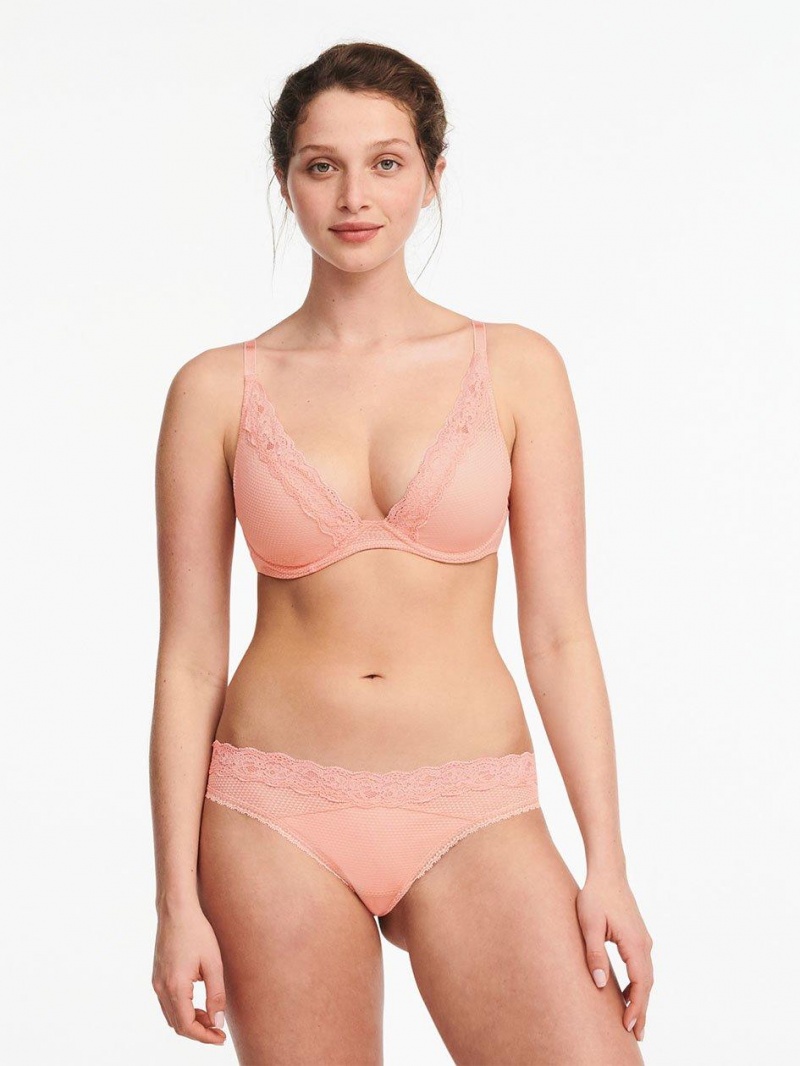 Chantelle Brooklyn Plunge, Passionata designed by CL Bras Candlelight Peach | USA 1406TVJ