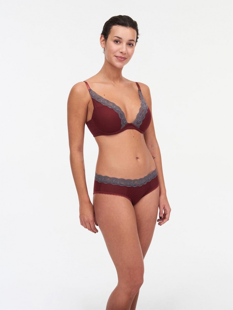 Chantelle Brooklyn Plunge, Passionata designed by CL Bras Fig/Chestnut | USA 1004LHT