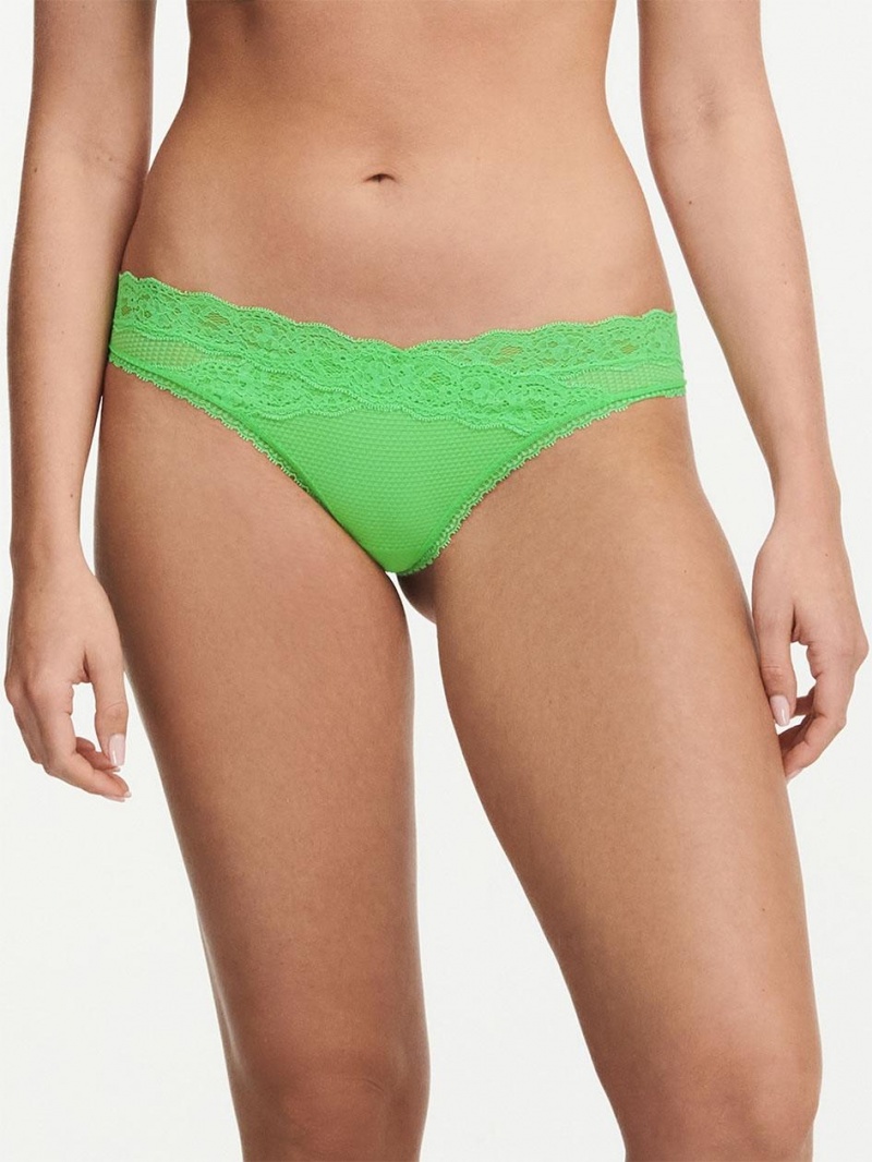 Chantelle Brooklyn Thong, Passionata designed by CL Panties Poision Green | USA 1646APV