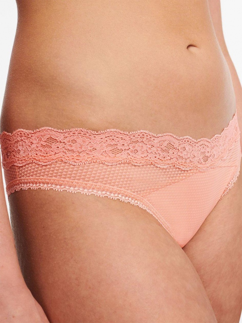 Chantelle Brooklyn Thong, Passionata designed by CL Panties Candlelight Peach | USA 1704JJE