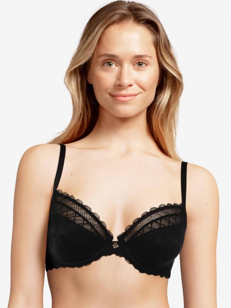 Chantelle C Chic Sexy Underwire Bras Black | USA 1100APV