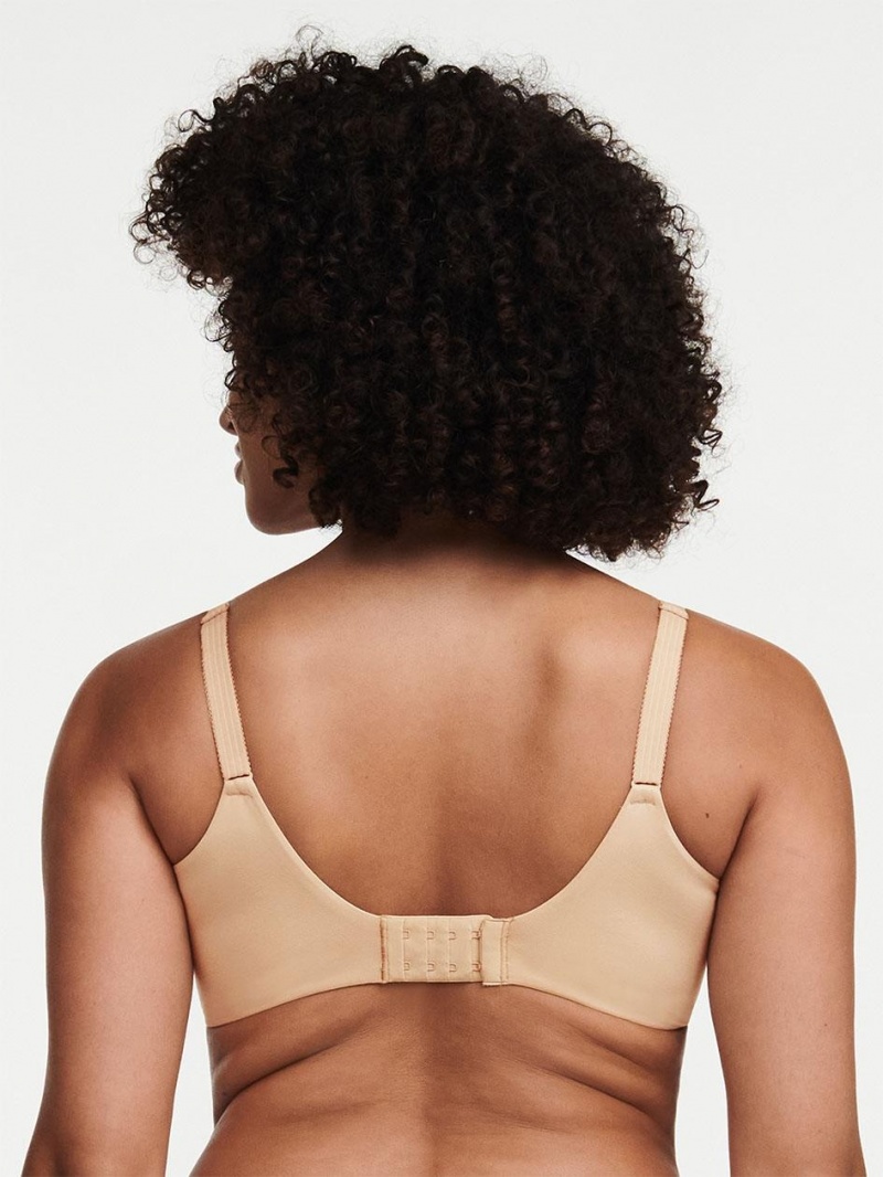 Chantelle C Comfort Seamless Unlined Underwire Bras Nude Sand | USA 1070UTL