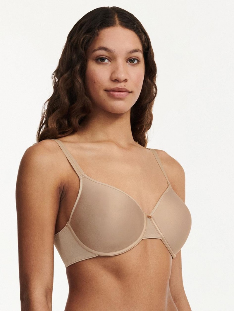 Chantelle C Essential Full Coverage Smooth Bras Nude Sand | USA 1587RWH