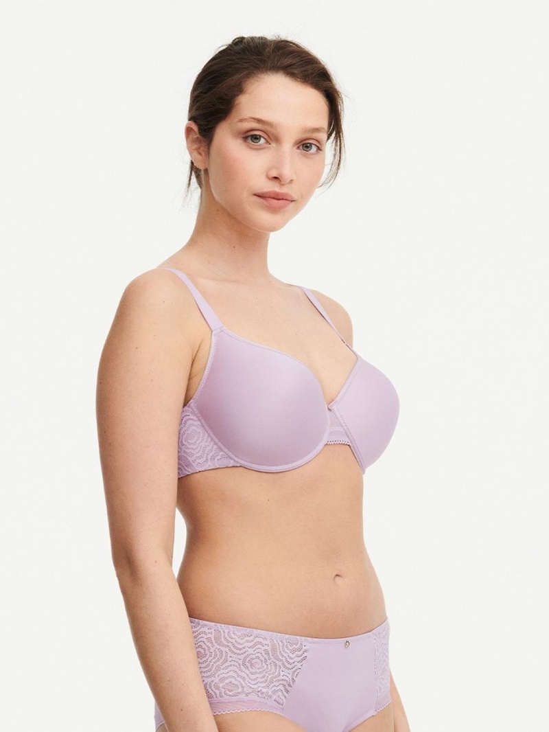 Chantelle C Jolie Comfort Convertible T-Shirt Bras Lavender Frost | USA 1117WYF