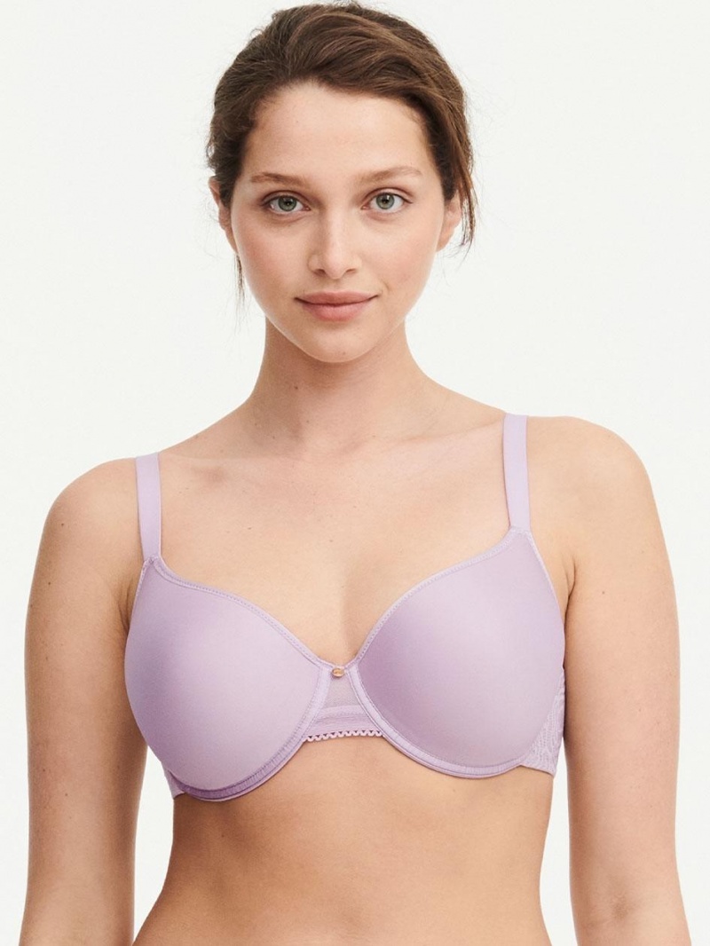 Chantelle C Jolie Comfort Convertible T-Shirt Bras Lavender Frost | USA 1117WYF