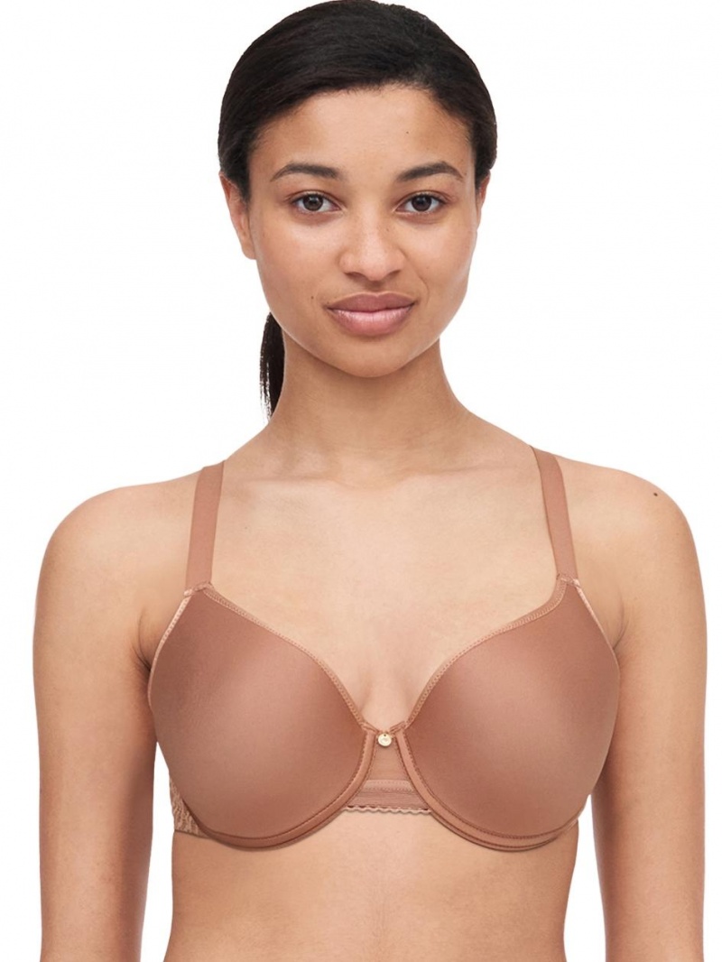 Chantelle C Jolie Comfort Convertible T-Shirt Bras Mocha Mousse | USA 1025FMM