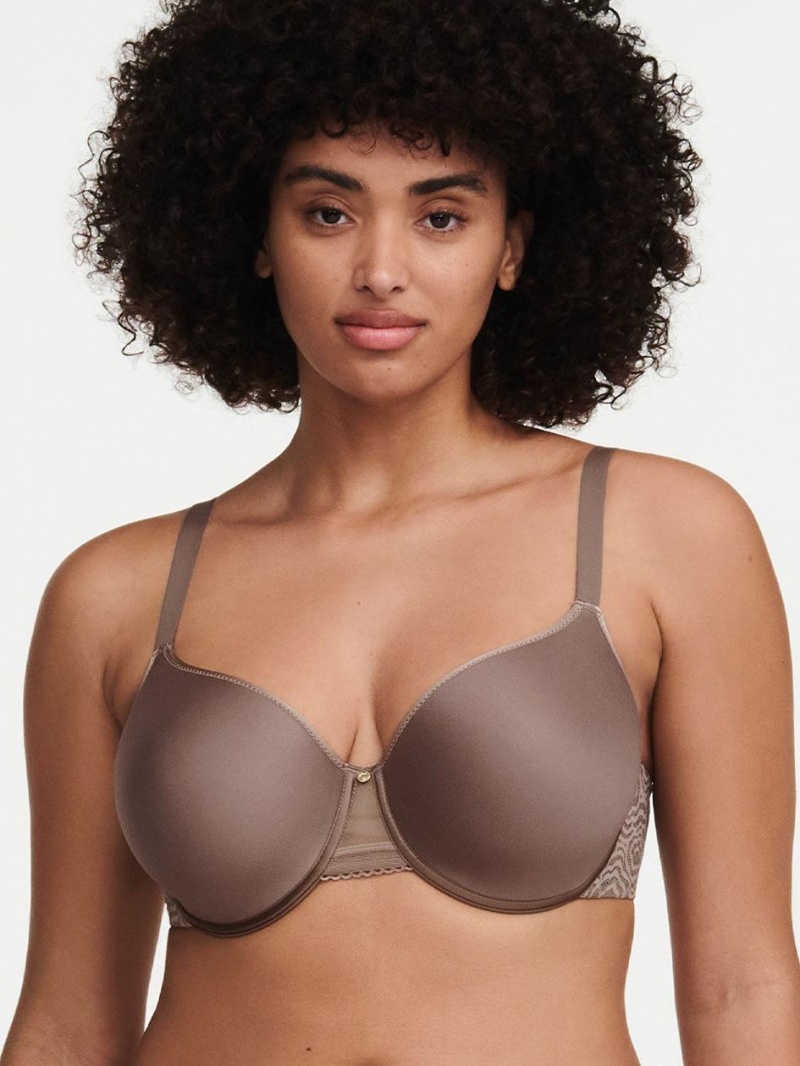 Chantelle C Jolie Comfort Convertible T-Shirt Bras Nude Hazelnut | USA 1510TVJ