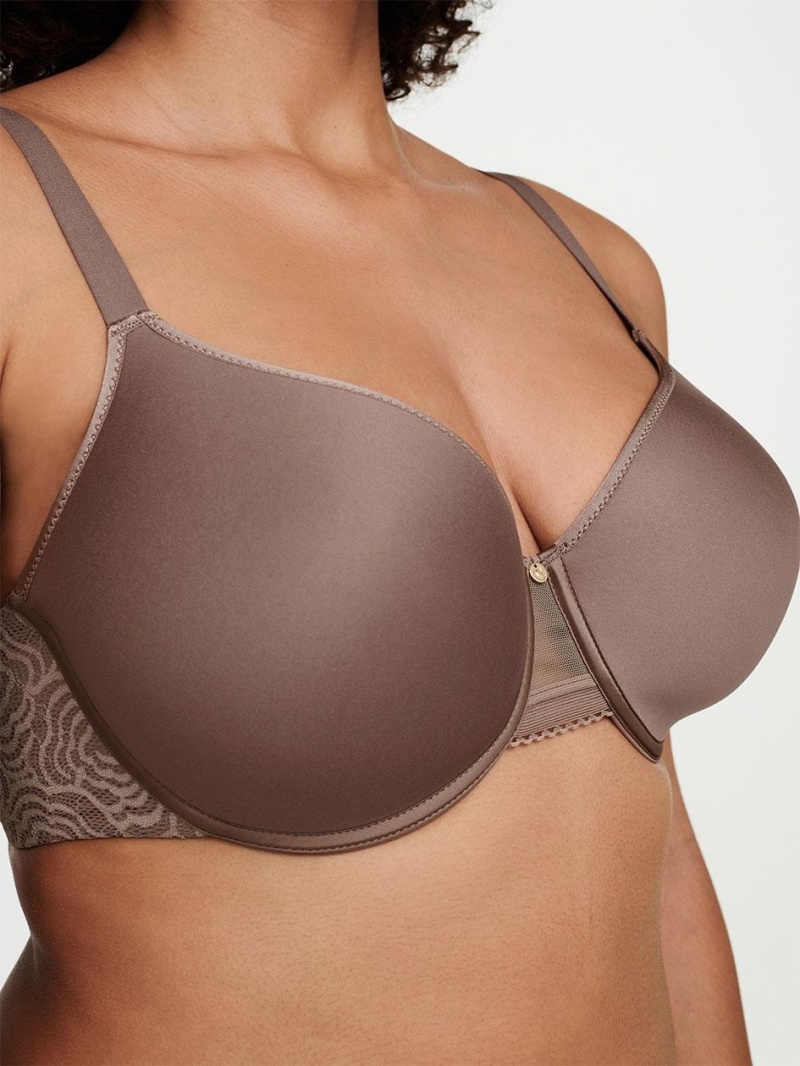 Chantelle C Jolie Comfort Convertible T-Shirt Bras Nude Hazelnut | USA 1510TVJ