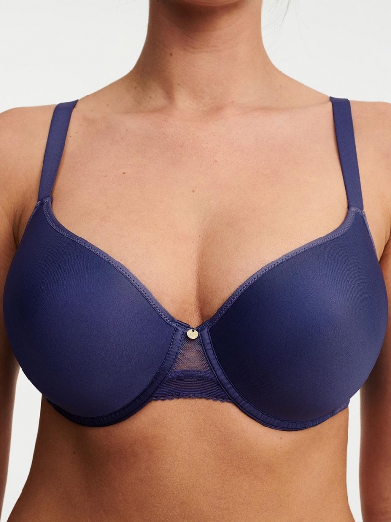 Chantelle C Jolie Comfort Convertible T-Shirt Bras Blue Danube | USA 1613RWH