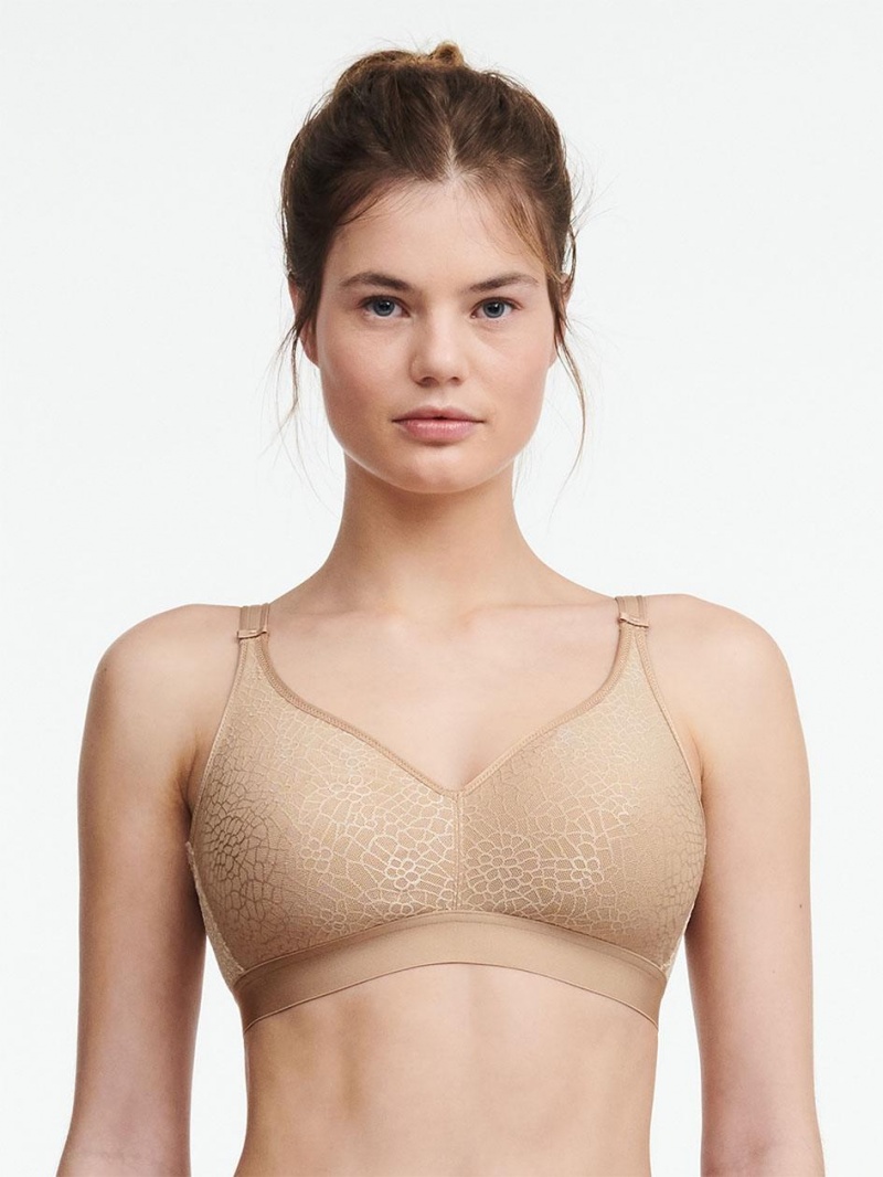 Chantelle C Magnifique Full Bust Wirefree Bras Nude Sand | USA 1530NBA