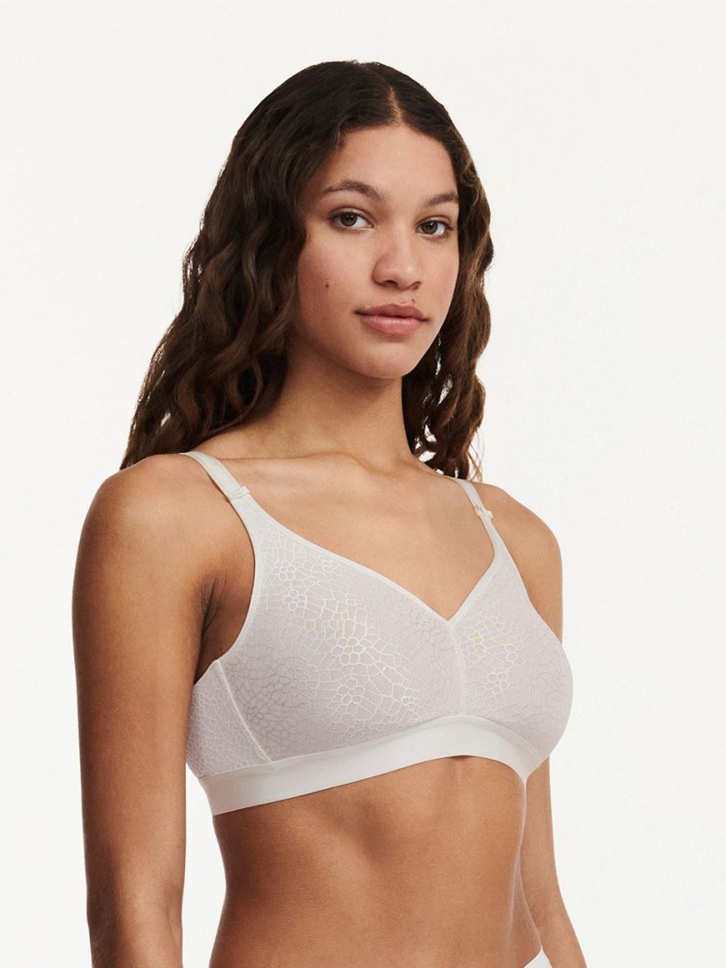 Chantelle C Magnifique Full Bust Wirefree Bras Ivory | USA 1565ISZ