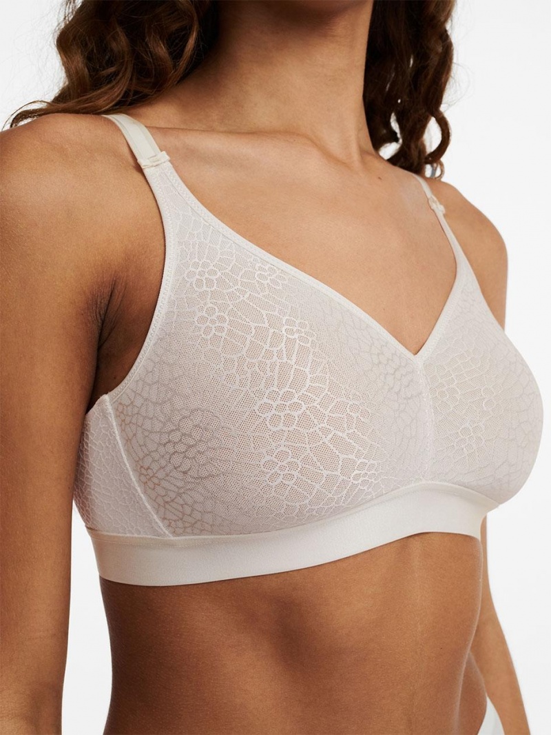 Chantelle C Magnifique Full Bust Wirefree Bras Ivory | USA 1565ISZ