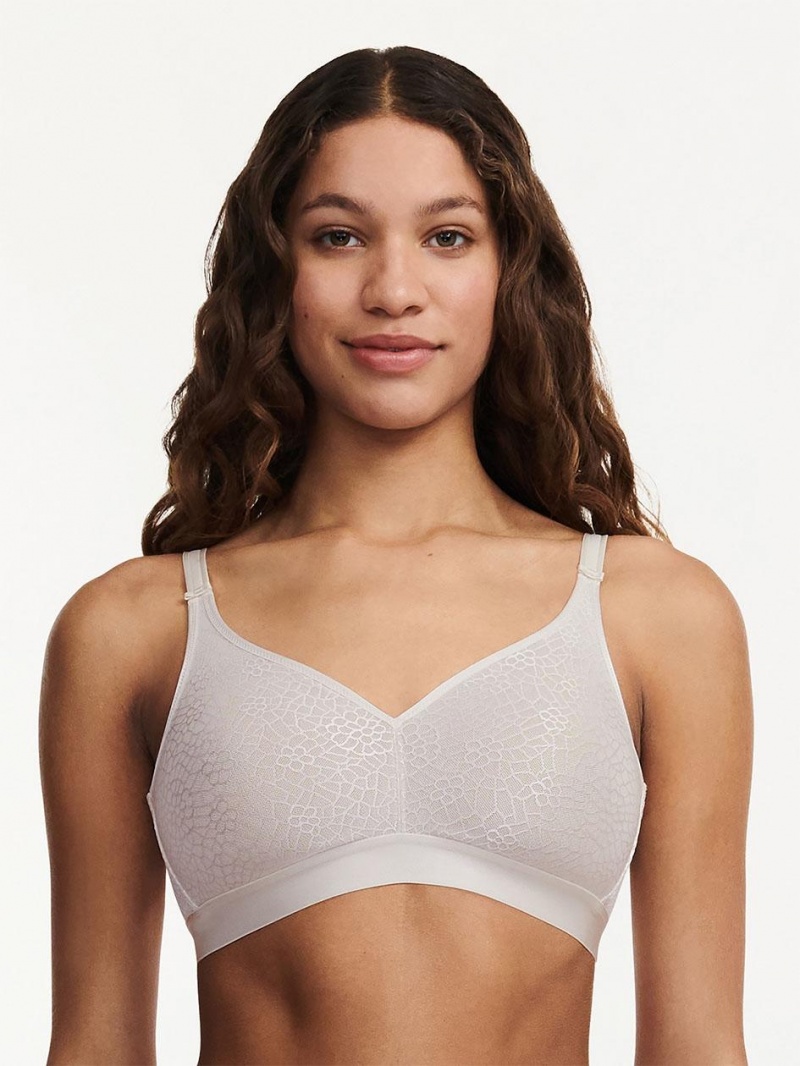 Chantelle C Magnifique Full Bust Wirefree Bras Ivory | USA 1565ISZ