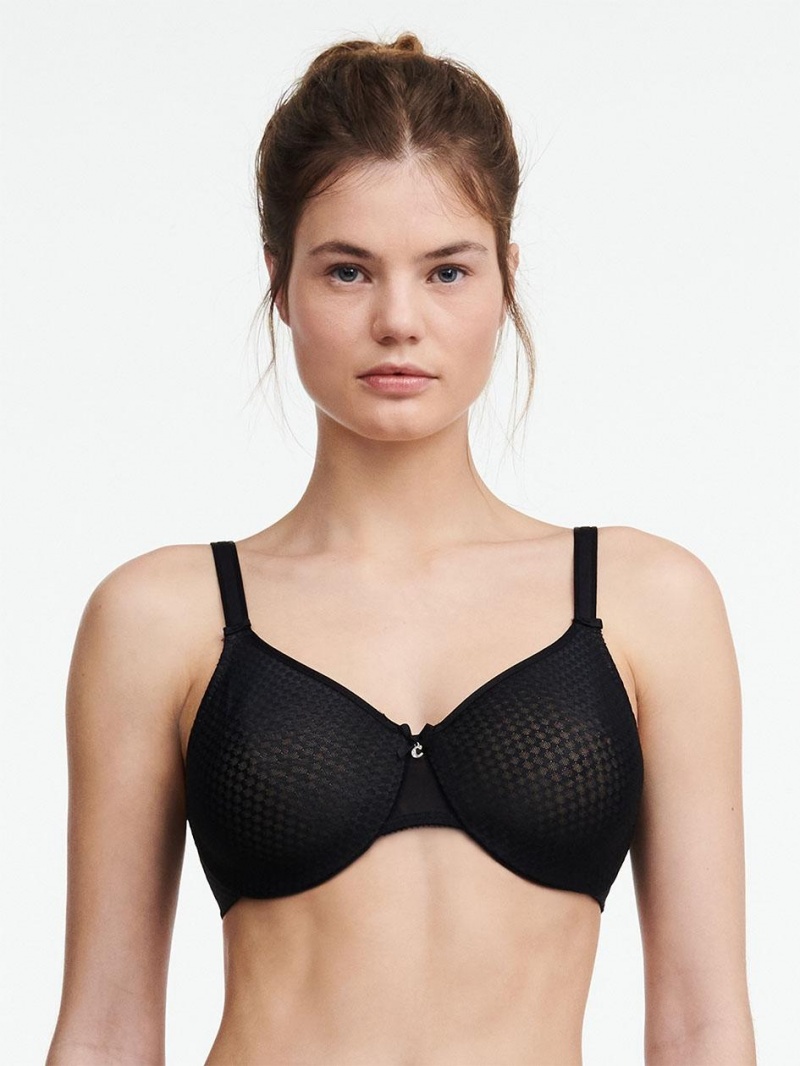 Chantelle C Magnifique Nouveau Seamless Unlined Minimizer Bras Black | USA 1489PQC