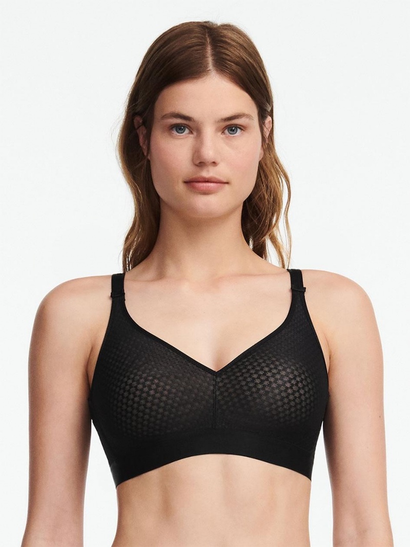 Chantelle C Magnifique Nouveau Wirefree Bras Black | USA 1493FMM